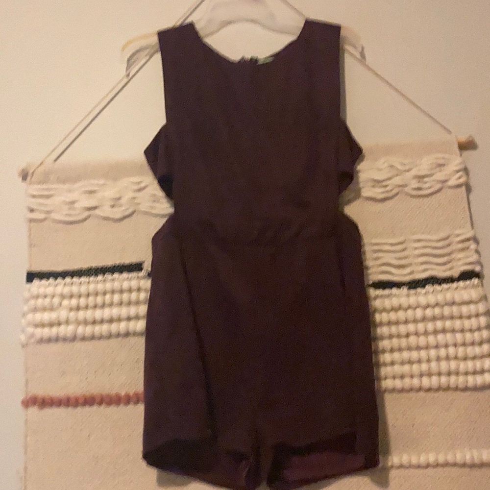 She+Sky | red romper | large